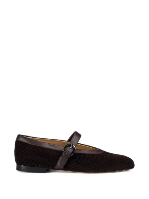 Doucal's buckle-strap ribbed ballet flats