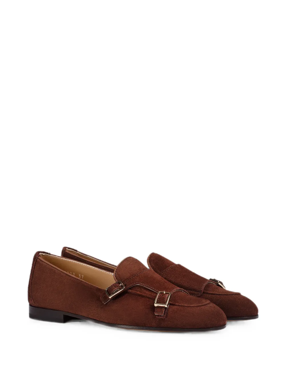 Doucal's Suède loafers met dubbele gesp Bruin