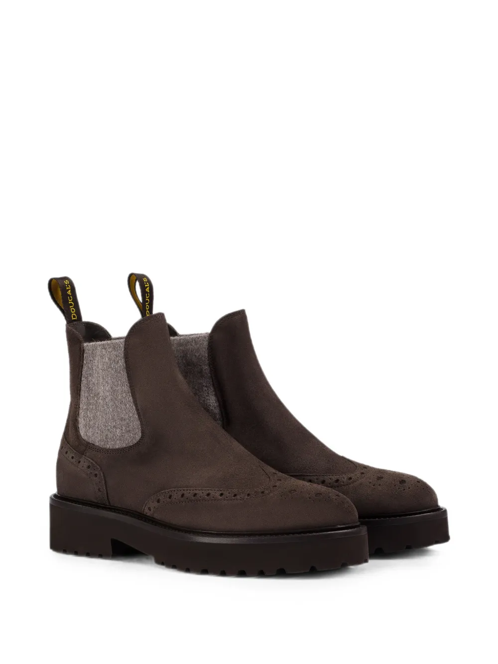 Doucal's Beatle suede Chealsea boots Bruin
