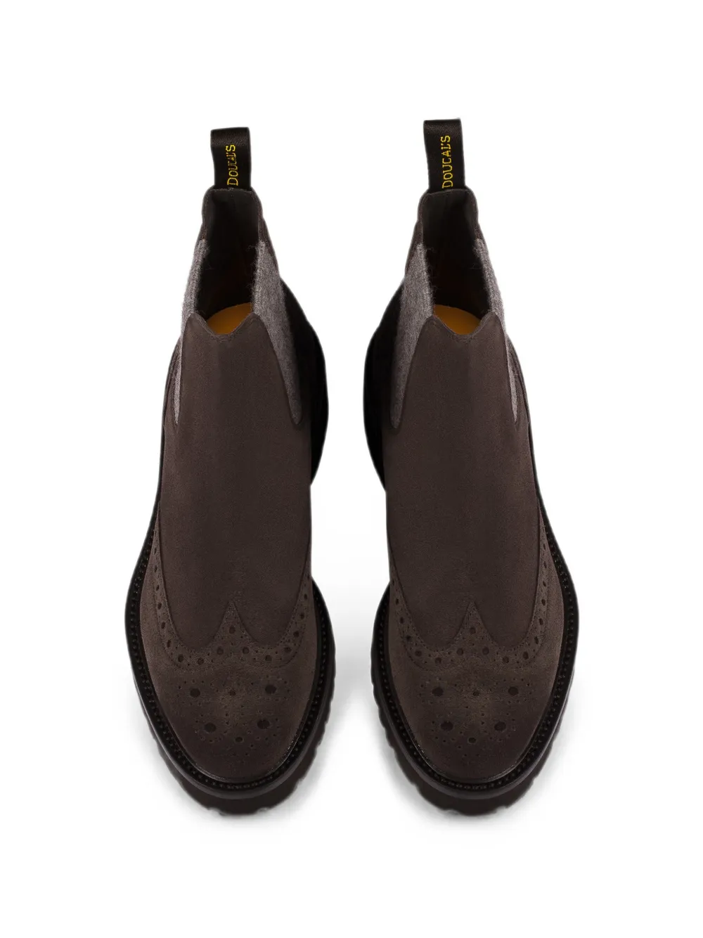 Doucal's Beatle suede Chealsea boots Bruin