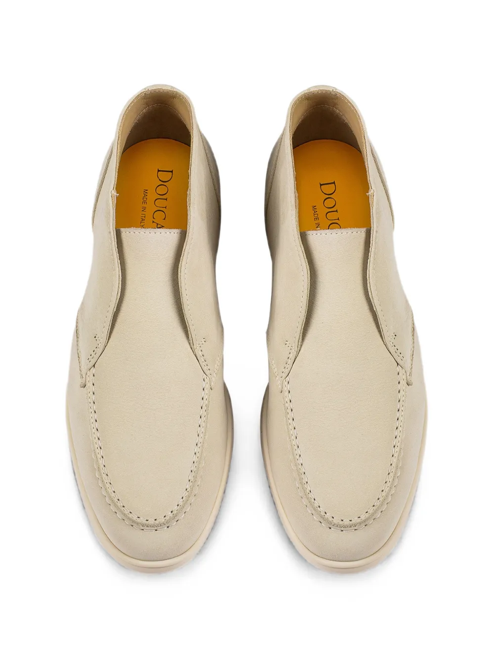 Doucal's leather desert boots Beige