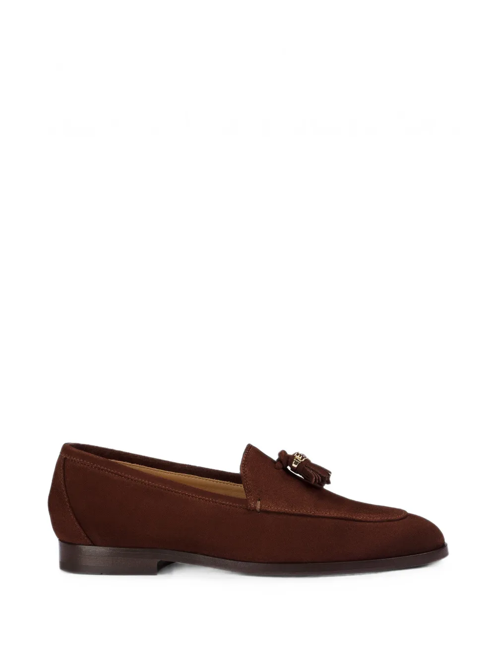 Doucal's tassel-detail suede loafers