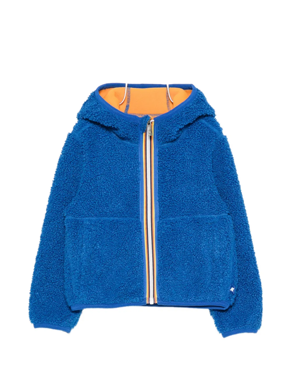 K Way Kids fleece hooded jacket - Blau