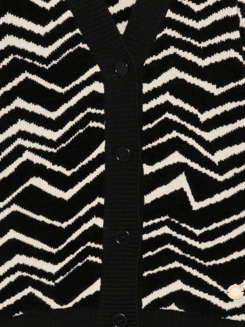 Missoni Kids Gebreid vest met zigzagpatroon Zwart
