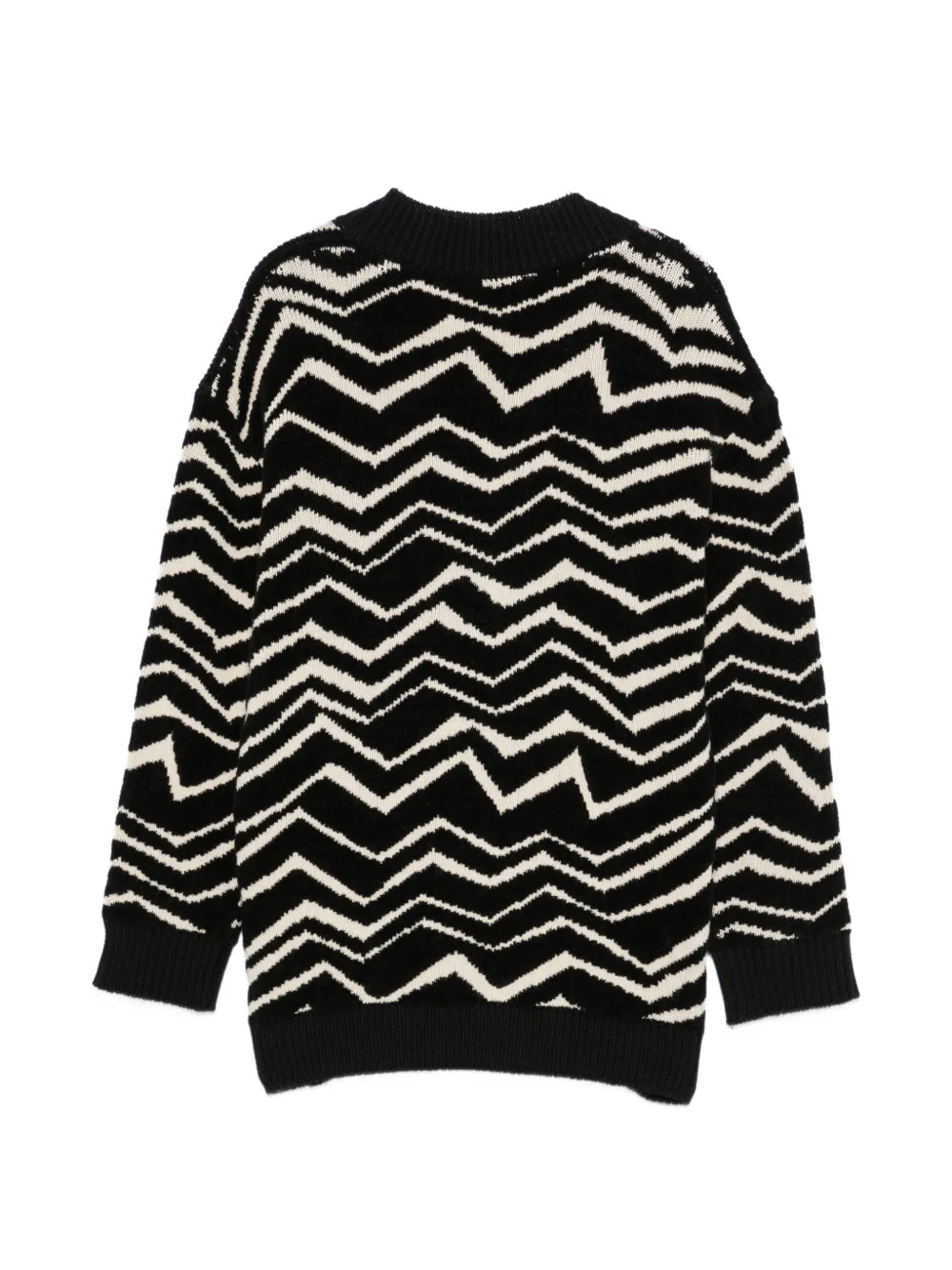 Missoni Kids Gebreid vest met zigzagpatroon Zwart