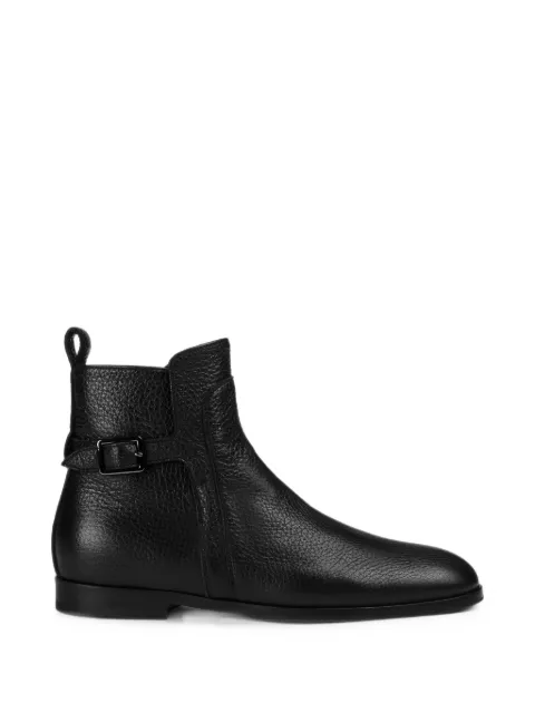 Doucal's buckle-strap leather ankle boots