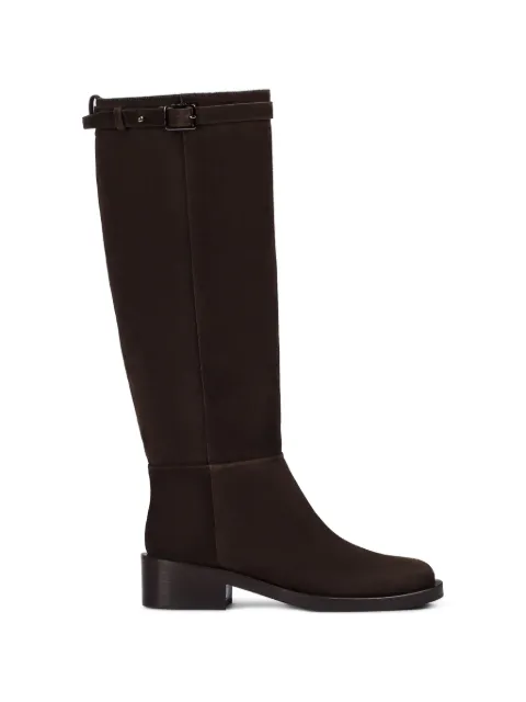 Doucal's buckle-detail suede boots