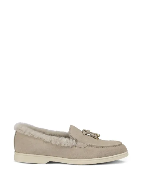 Doucal's shearling-trim tassel loafers
