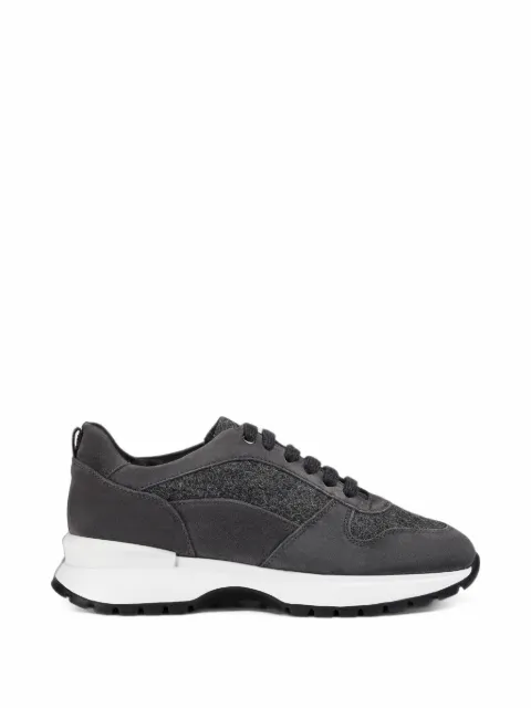 Doucal's suede panelled sneakers