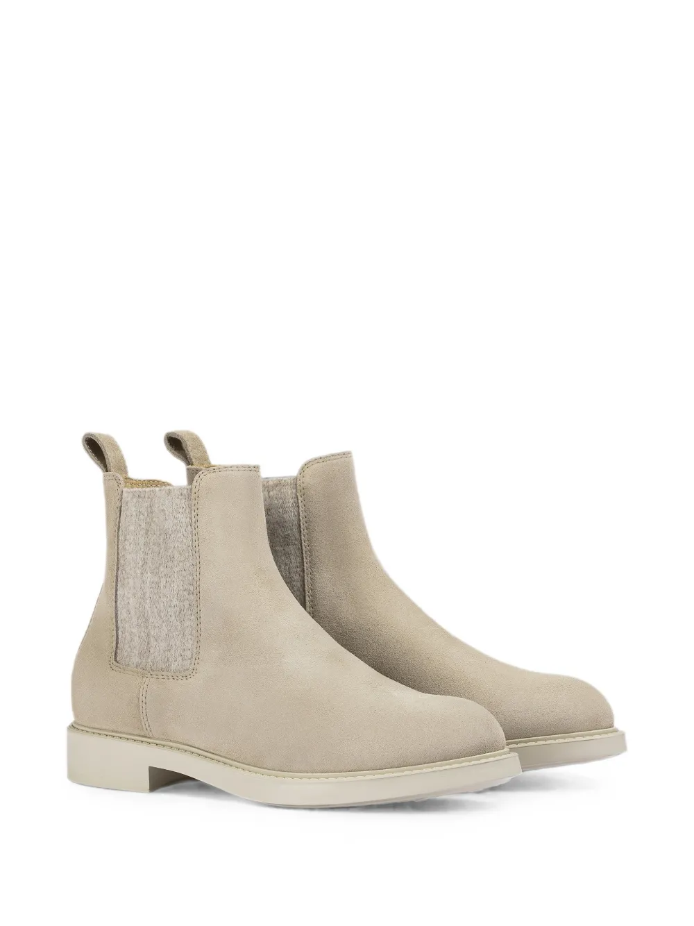 Doucal's suede chelsea boots Beige