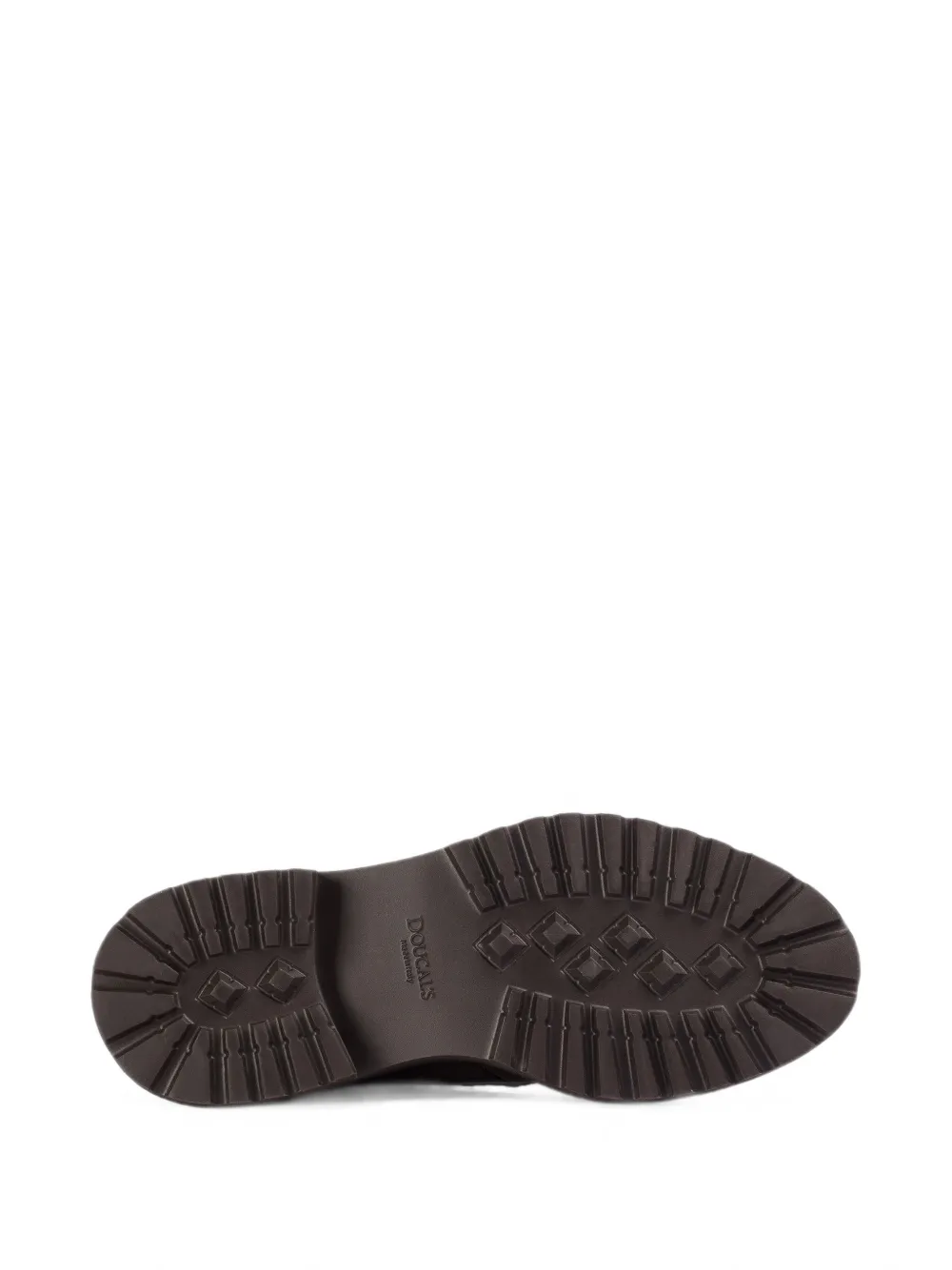 Doucal's Buckled Suede Boots in Brown, view 3