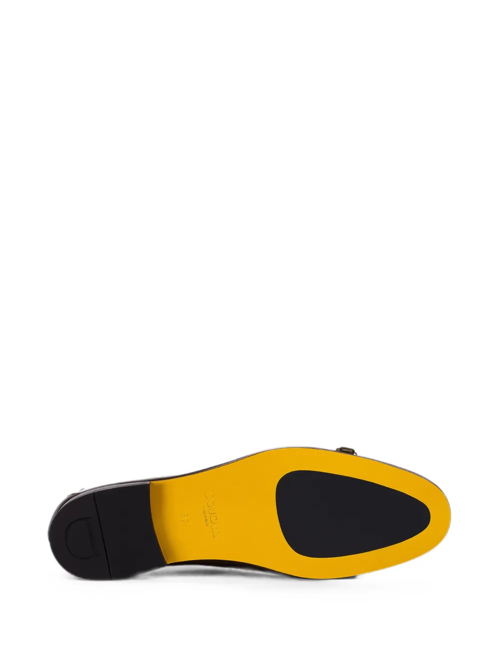 Doucal's Leren loafers met dubbele gesp Bruin