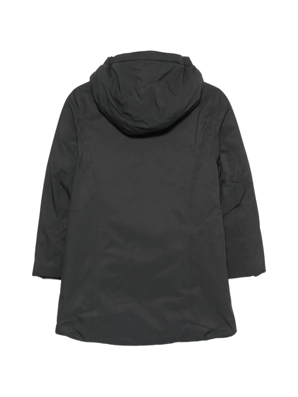 K Way Kids Jas met logopatch en capuchon Zwart