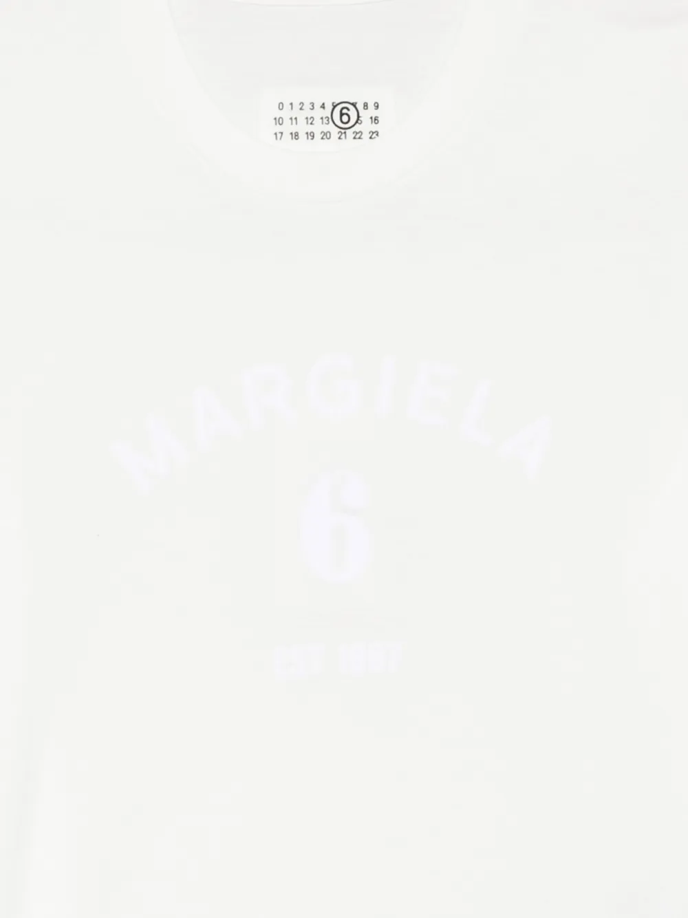 MM6 Maison Margiela Katoenen T-shirt met logoprint Wit
