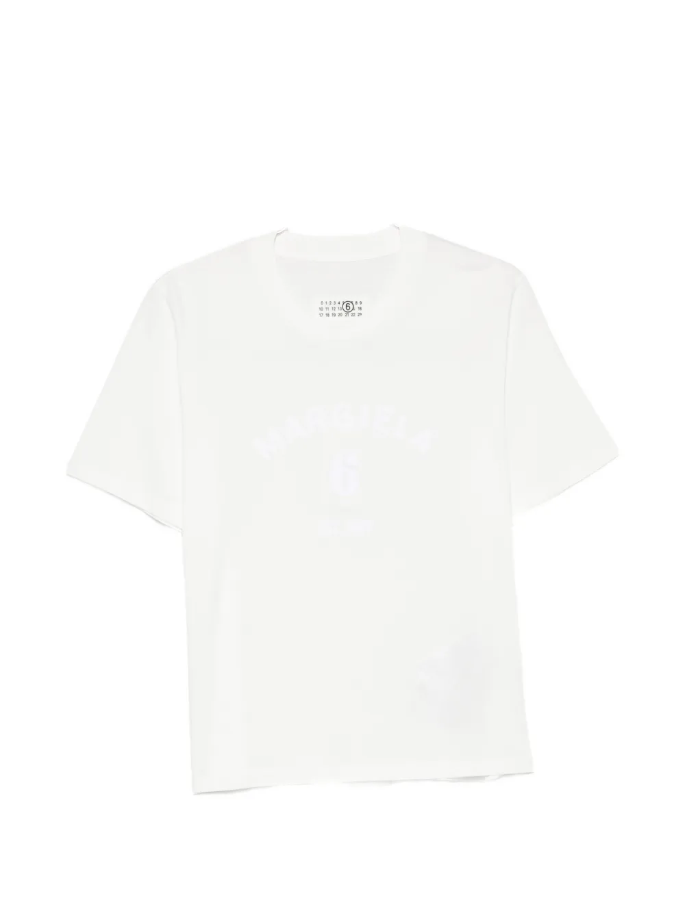 MM6 Maison Margiela logo-print short-sleeve T-shirt - Weiß