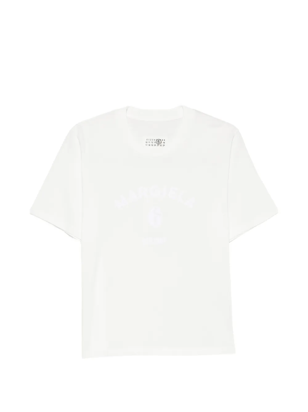 MM6 Maison Margiela logo-print short-sleeve T-shirt - Bianco