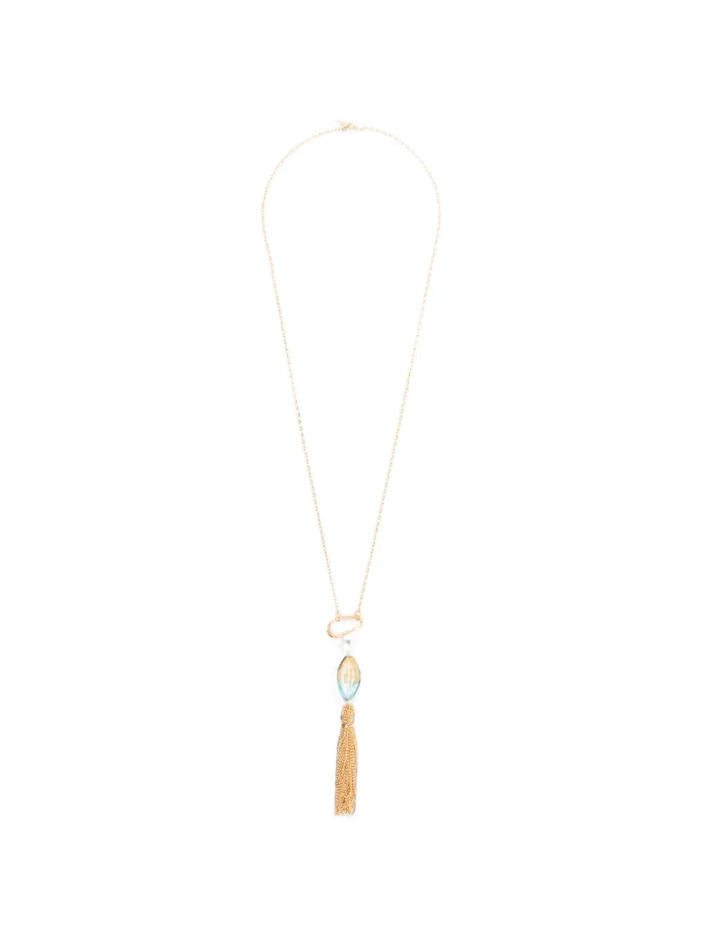 Forte Forte glass-bead tassel necklace - Gold