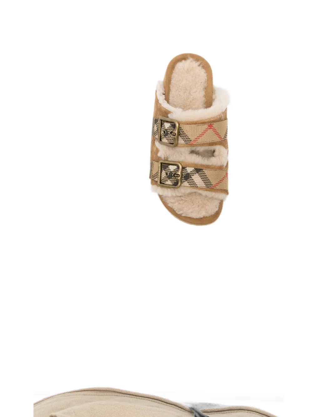 Burberry Check buckle-fastening sandals Bruin