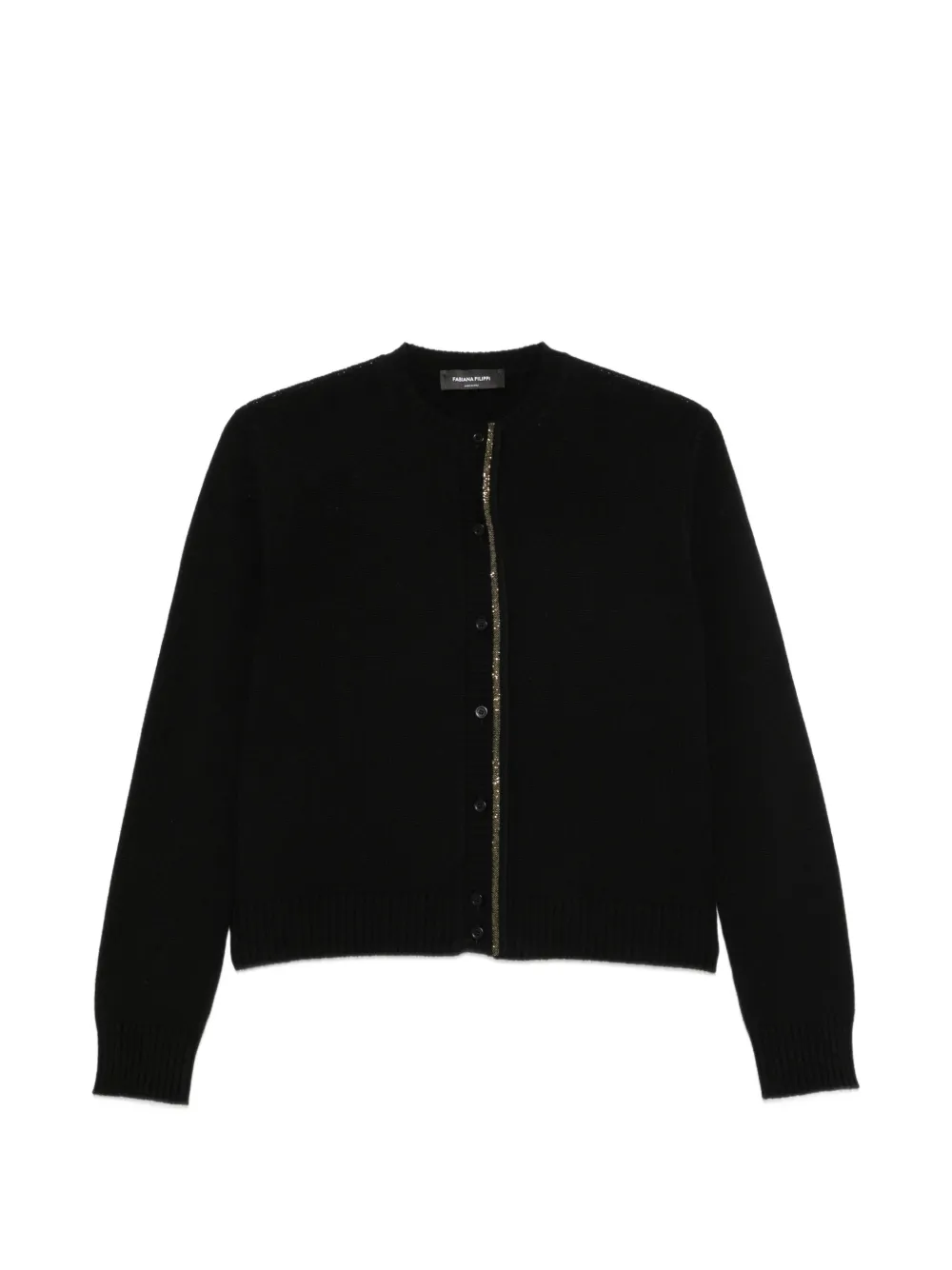 Fabiana Filippi Cardigan con perline - Nero