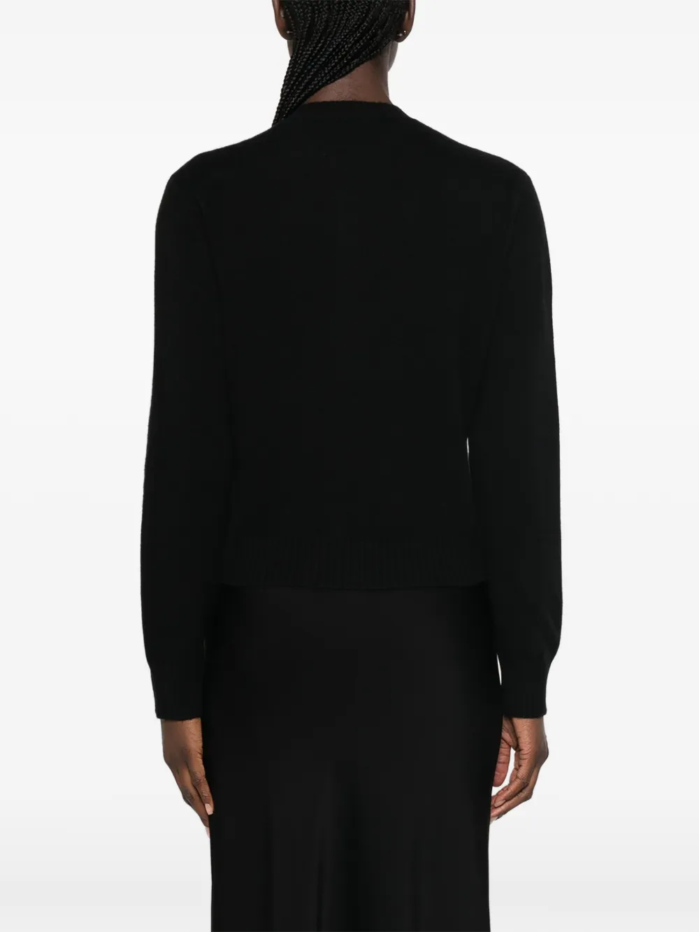 Fabiana Filippi Button-up vest met kralen afwerking Zwart