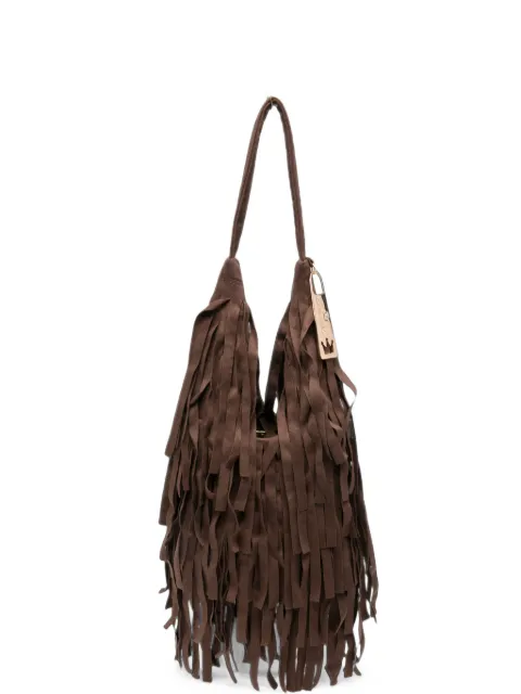 la milanesa small Aretha fringed shoulder bag