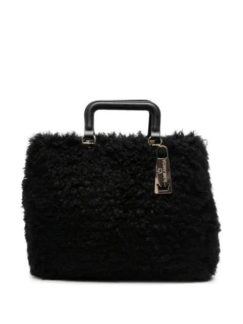 la milanesa Amal faux-fur clutch bag