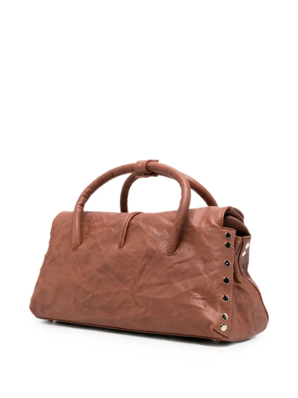 Zanellato Dotta shopper met draaislot Bruin