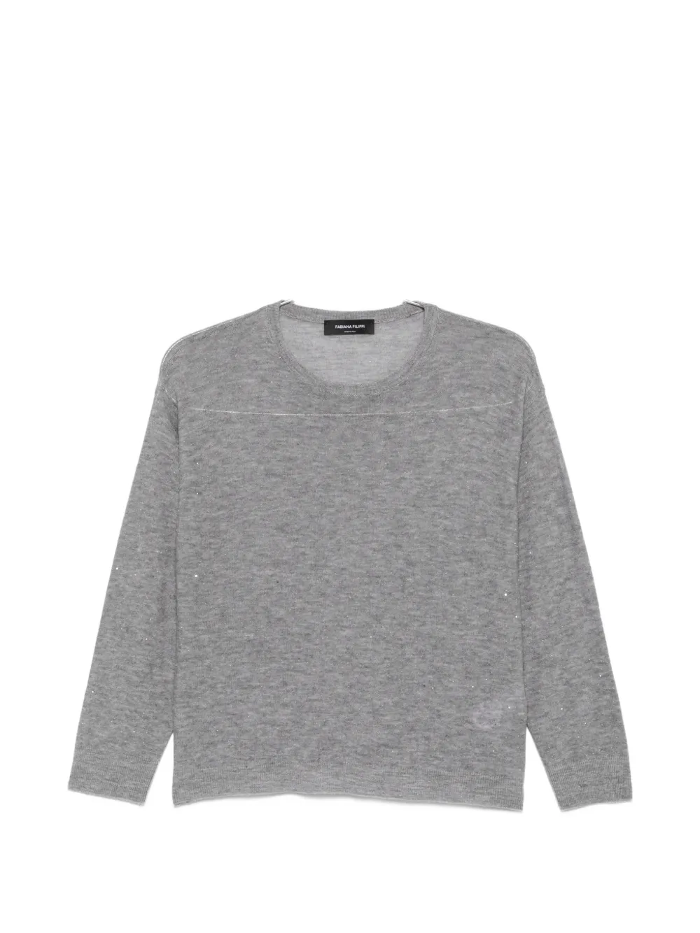 Fabiana Filippi sequin-embellished wool-blend sweater - Grau
