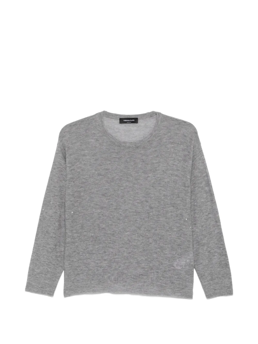 Fabiana Filippi sequin-embellished wool-blend sweater - Grigio