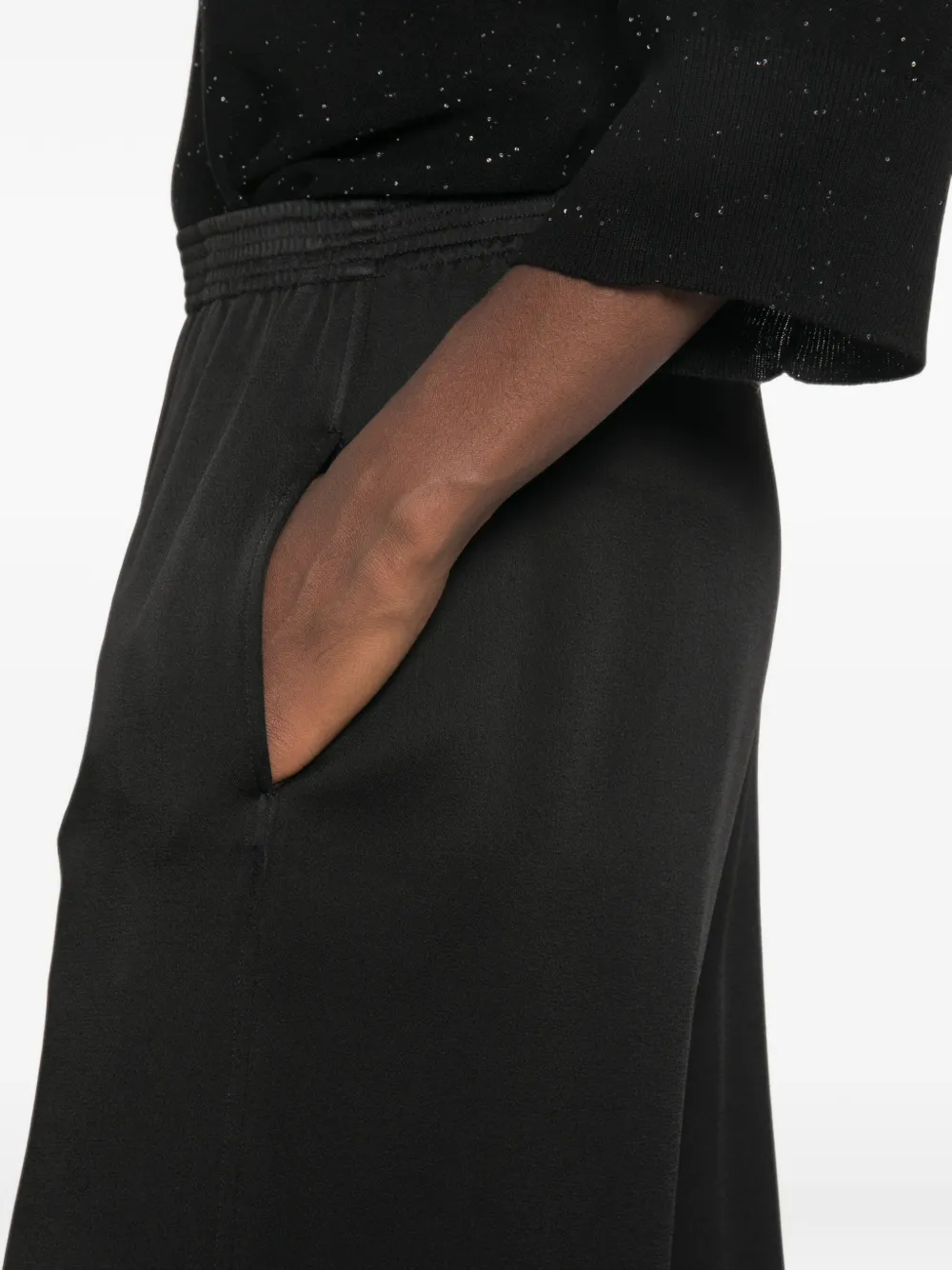 Fabiana Filippi Broek met elastische taille Zwart