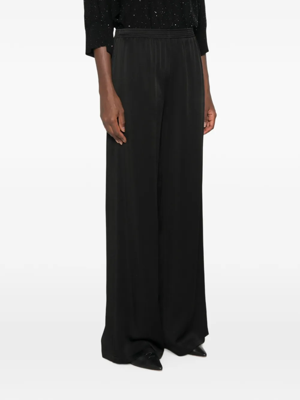 Fabiana Filippi Broek met elastische taille Zwart