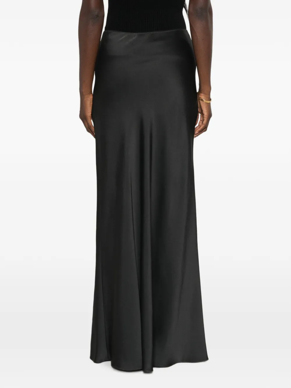 Fabiana Filippi Maxi-rok met satijnen afwerking Zwart