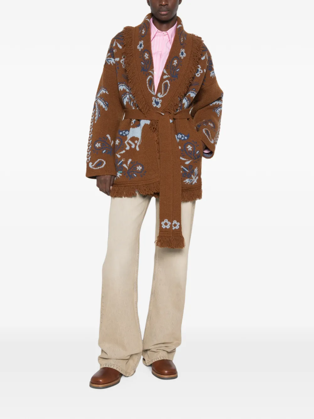 Alanui Island Roots Foulard vest Bruin
