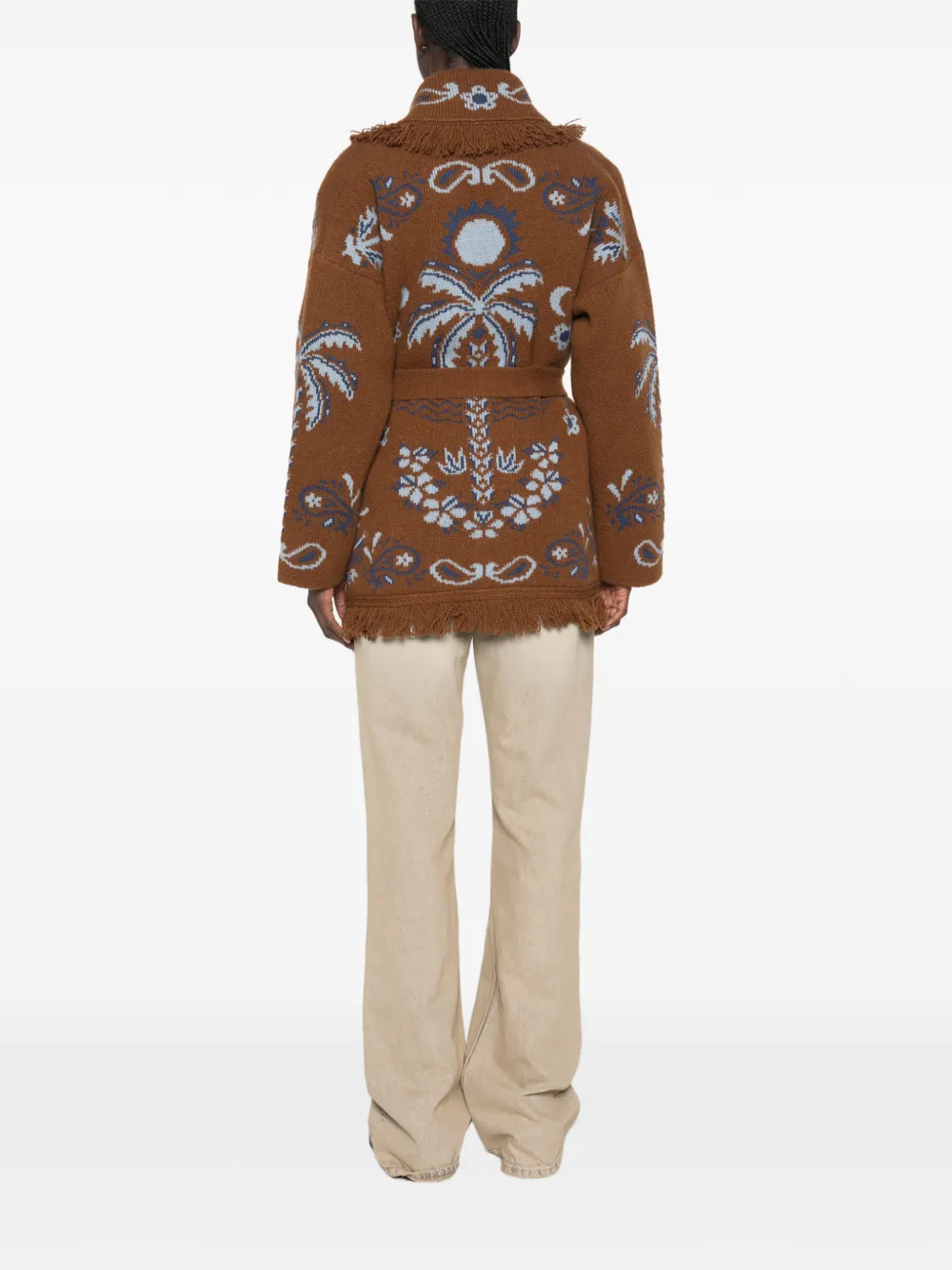 Alanui Island Roots Foulard vest Bruin