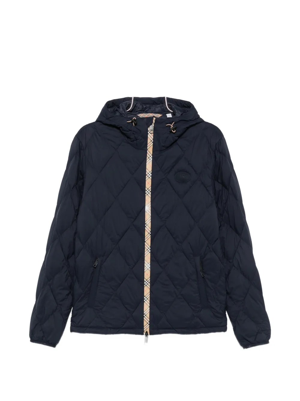 Burberry quilted hooded jacket - Blau