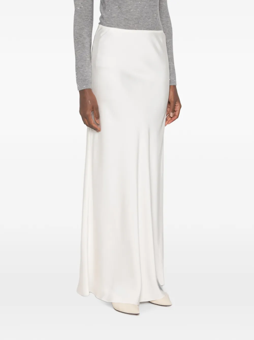 Fabiana Filippi Rok met satijnen afwerking Wit