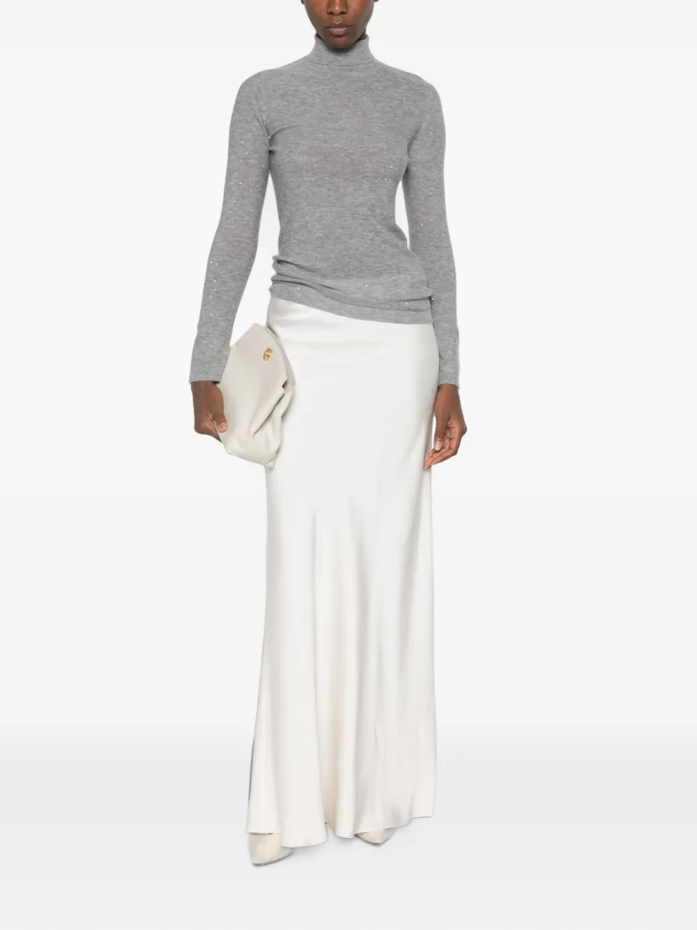 Fabiana Filippi Rok met satijnen afwerking Wit