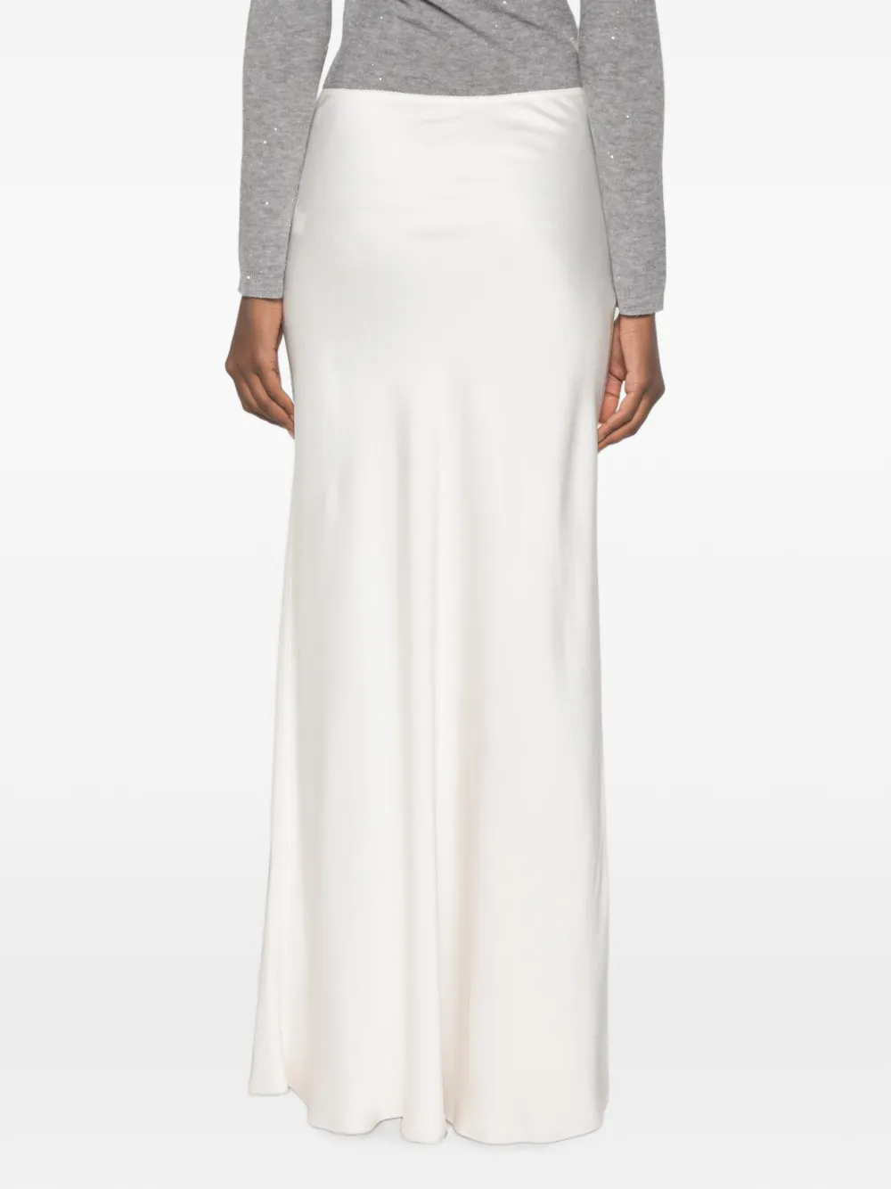 Fabiana Filippi Rok met satijnen afwerking Wit