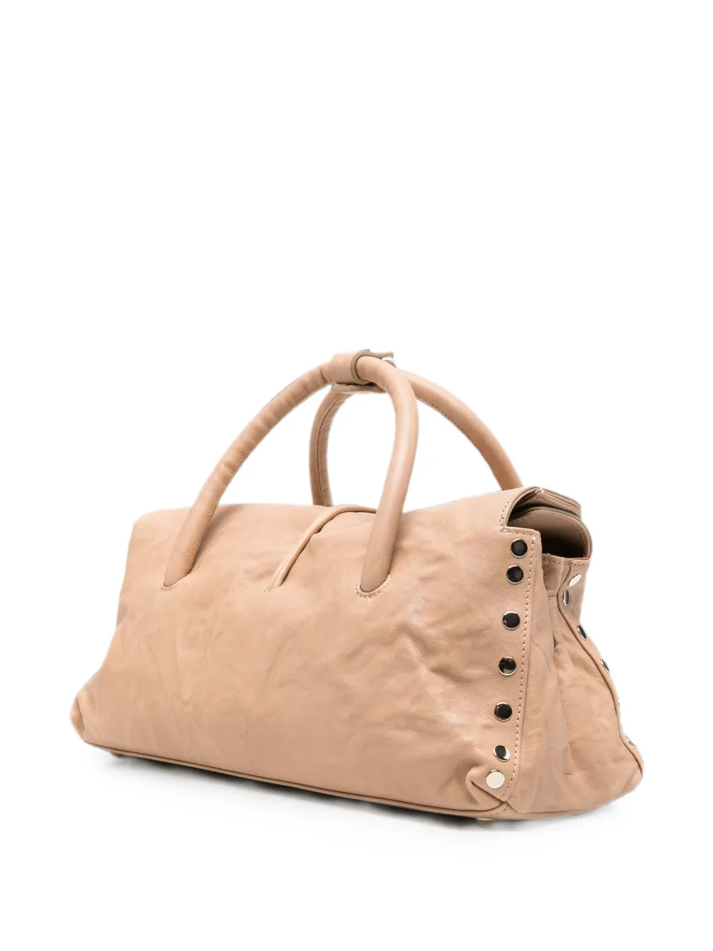 Zanellato Moretta shopper verfraaid met studs Beige