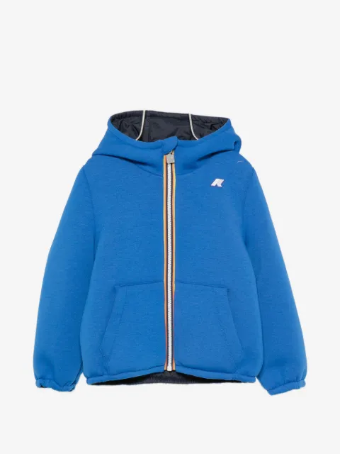 K Way Kids logo-patch hooded jacket
