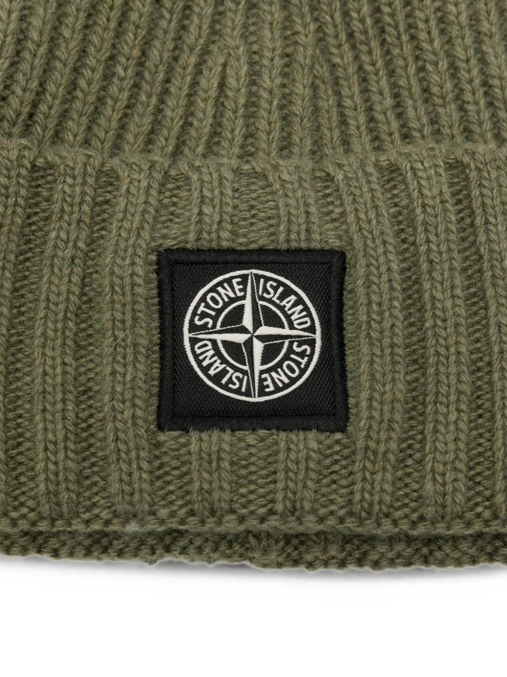 Stone Island Junior Muts met logopatch Groen