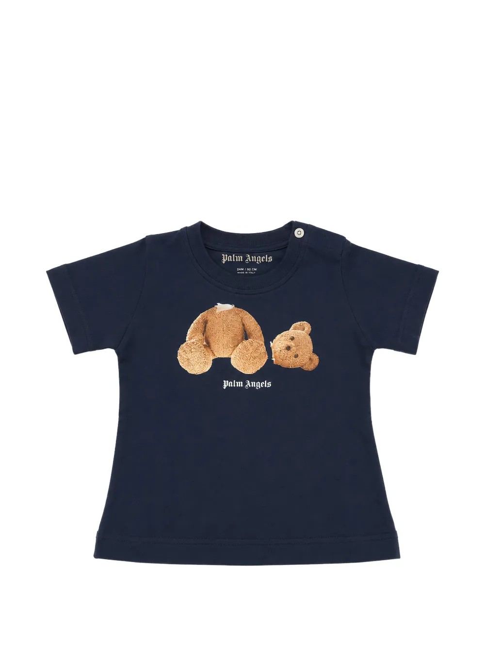 Palm Angels Kids Bear motif T-shirt - Blu