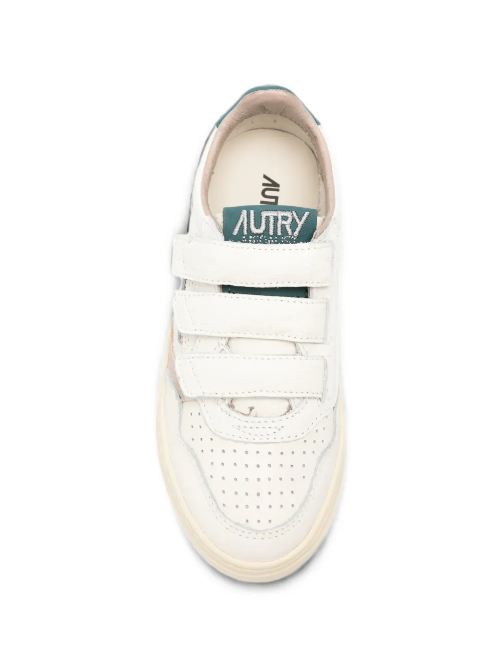 Autry Kids Medalist leren sneakers met klittenband Wit
