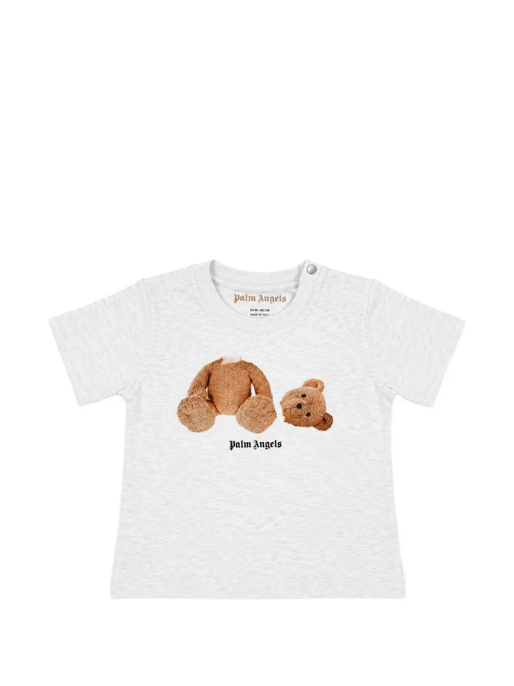 Palm Angels Kids Bear-print T-shirt - Grigio