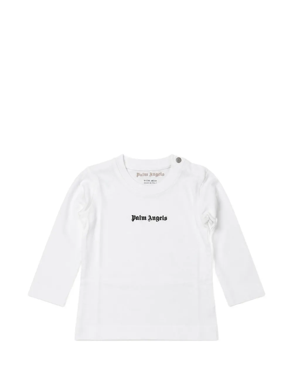 Palm Angels Kids logo-print long-sleeve T-shirt - Bianco