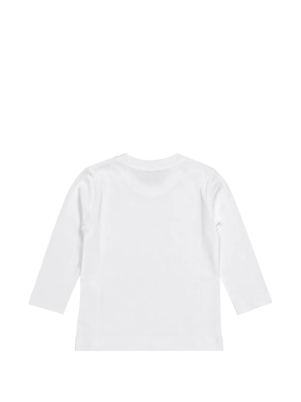 Palm Angels Kids T-shirt met lange mouwen en logo-print Wit