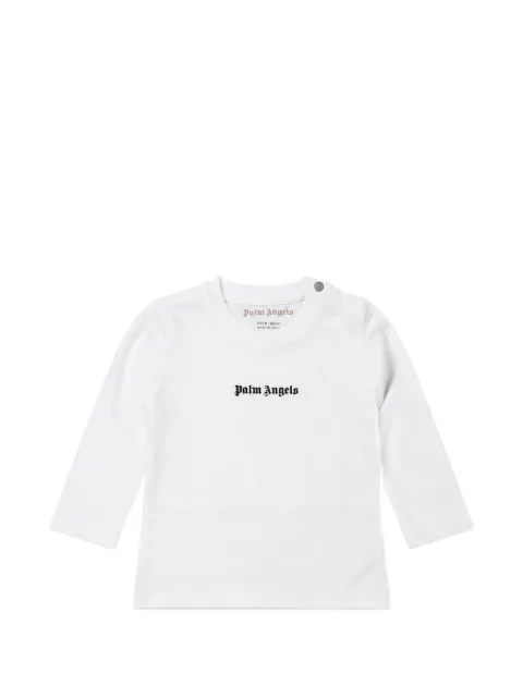 Palm Angels Kids logo-print long-sleeve T-shirt