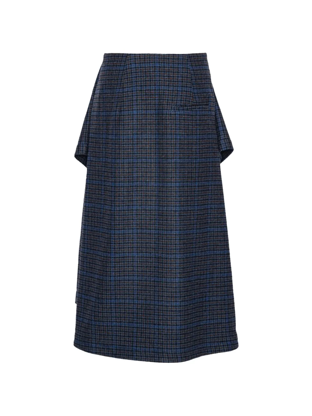 Henrik Vibskov Deken geruite midi-rok Blauw