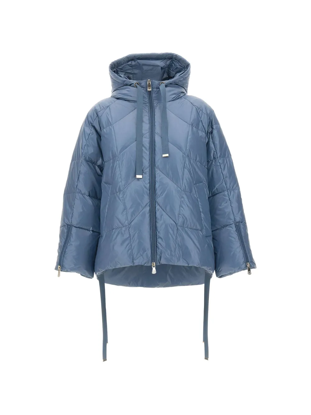 ELENA MIRÒ drawstring-hem puffer jacket - Blu