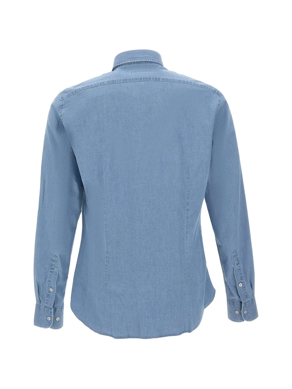 Michael Kors Getailleerd katoenen overhemd met geborduurd logo Blauw
